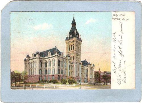 New York Buffalo City Hall Undivided Back ny_box4X1~2732