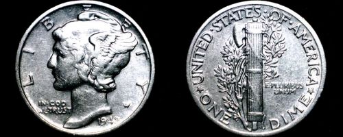 1942-P Mercury Dime Silver