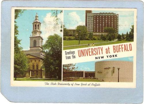 New York Buffalo Greetings From The University At Buffalo N Y 3 View ny_bo~2517