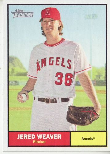 2010 Topps Heritage #195 Jered Weaver