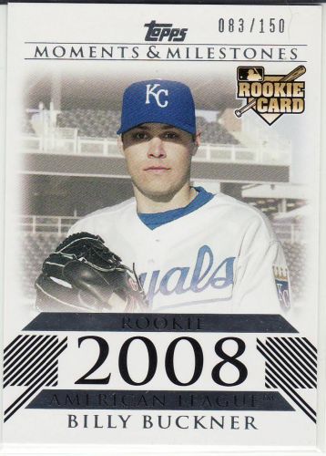 2008 Topps Moments & Milestones #154 - Billy Buckner - Royals