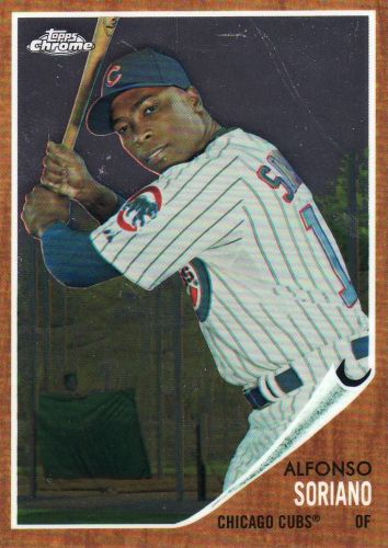 2011 Topps Heritage Chrome #C161 - Alfonso Soriano - Cubs