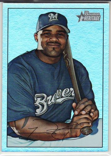 2007 Bowman Heritage Rainbow Foil #131 - Prince Fielder - Brewers