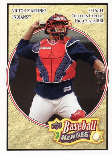 2008 Upper Deck Heroes #52 - Victor Martinez - Indians