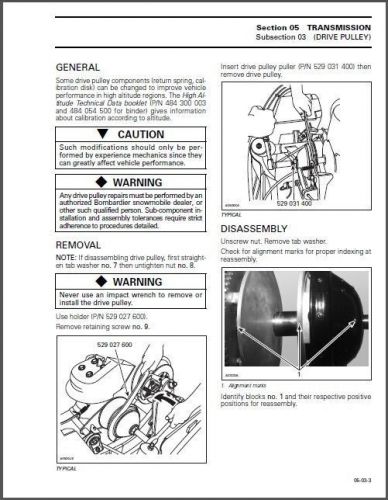 1999 Ski-Doo Tundra Touring Formula Scandic Service Shop Repair Manual CD