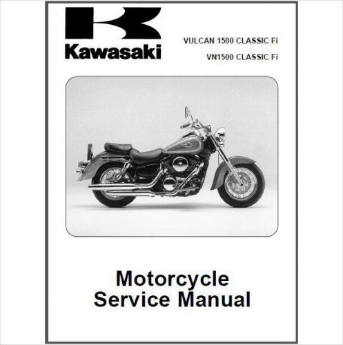 00-08 Kawasaki Vulcan 1500 / VN1500 Classic Fi Repair Service Manual CD