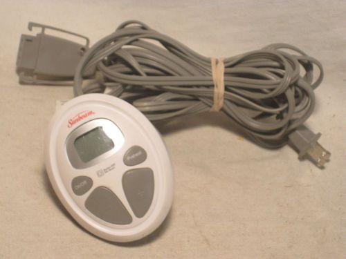 Remote Controller SUNBEAM PAC 427 STYLE O85 - electric blanket E23623SP plug VAC