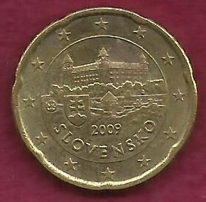 Slovenia 20 Euro Cent 2009 Coin