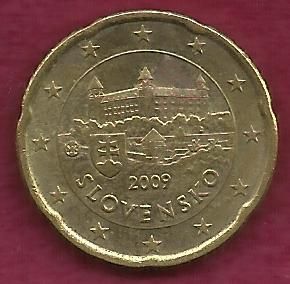 Slovenia 20 Euro Cent 2009 Coin