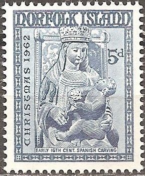 [BC0401] Norfolk Island: Christmas Issue (1962) MNH Single