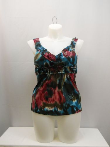 My Michelle Geometric Sweetheart Neck Spaghetti Straps Tank-Cami Size L