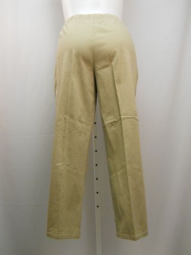 White Stag Women’s Casual Pants Size 20P Khaki Elastic Waist Pockets Inseam 28”