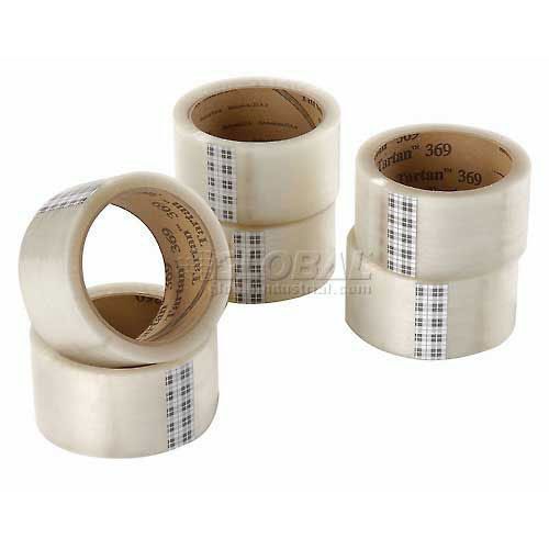 CLEAR TAPE - NEW 6 Rolls 3M 369 Tartan 1.88" wide x 109 yds box carton packing