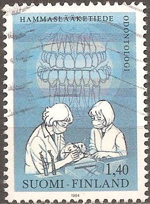 [FI0695] Finland: A salute to Dentistry (1984) Used Single