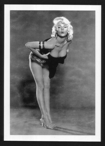 BLONDE PINUP SANDRA GILES BUSTY BOSOMY CLEAVAGE POSE REPRINT PHOTO 5x7 #1