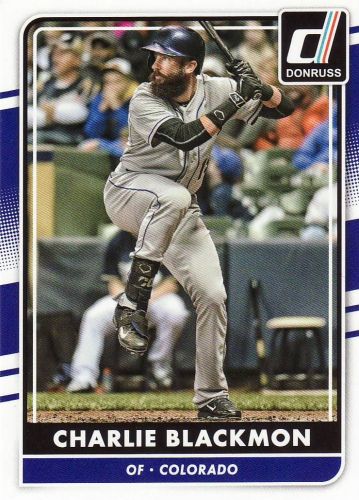 2016 Donruss #103 - Charlie Blackmon - Rockies