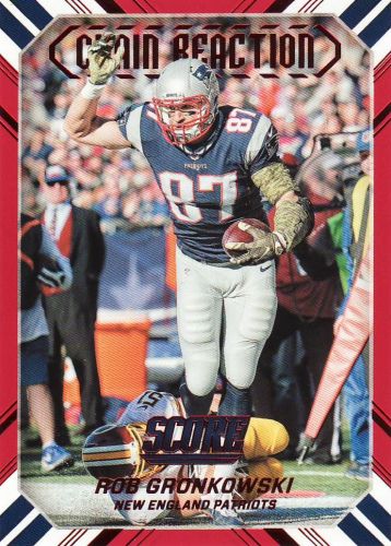 2016 Score Chain Reaction Red #7 - Rob Gronkowski - Patriots