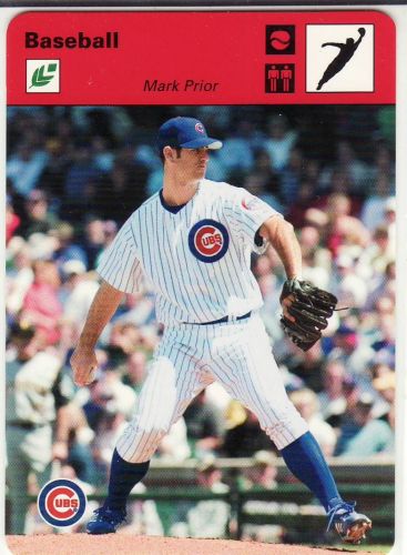 2005 Leaf Sportscasters 40 Red Leaping-Ball #28 - Mark Prior - Cubs