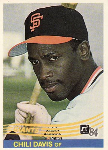 1984 Donruss #114 - Chili Davis - Giants