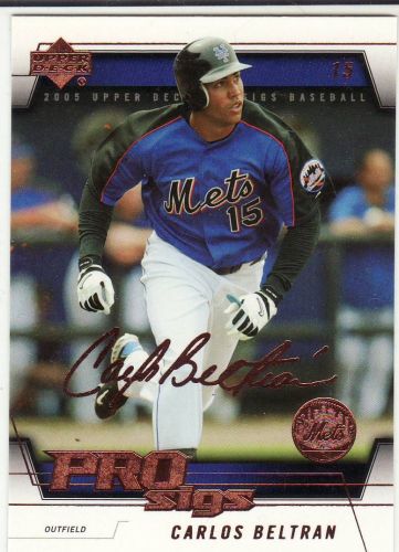 2005 Upper Deck Pro Sigs #50 - Carlos Beltran - Mets