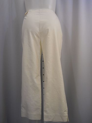 Charter Club White Side Zipper Closure Straight Leg Dress Pants Size 18