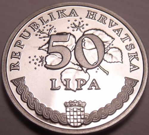 Proof Croatia 2009 50 Lipa~Proofs Are The Mints Best Work~Wild Flowers~Free Ship