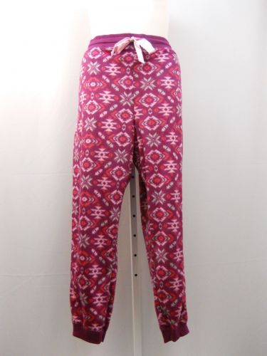 Plus Size 3X Faded Glory Women’s Minky Fleece Sleep Pants Elastic Waist Violet