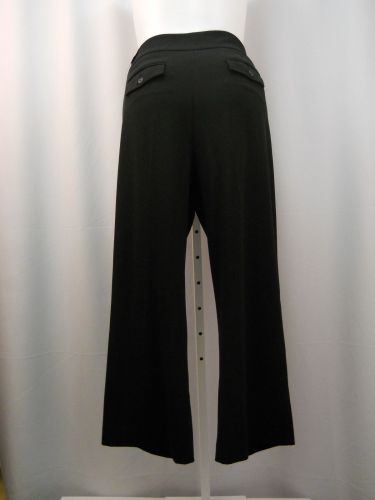 PLUS SIZE 20WP Dress Pants STYLE&CO Black Zip Button Closure Wide Legs Inseam 28