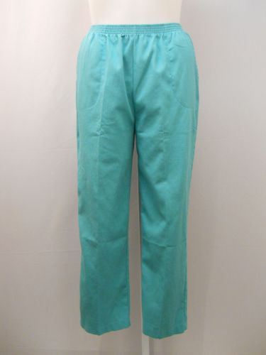 PETITE SIZE 18P Womens Casual Pants BOCA BAY Solid Mint Elastic Waist Inseam 27