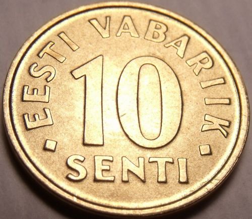 Gem Unc Estonia 2002 10 Senti~3 Leopards Stacked On Each Other~Free Shipping