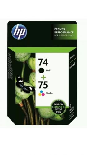 74 & 75 HP black color ink PhotoSmart D5360 D5345 C5580 C5550 C5540 C5280 C5250