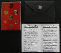 Great Britain Original 1981 Complete Six Coin Proof Set~Free Shipping