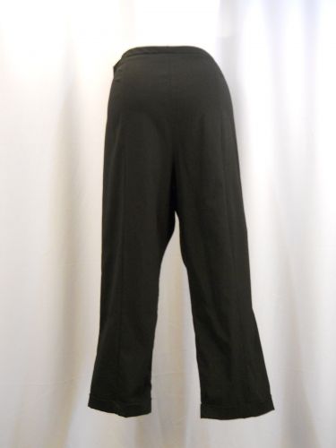 Style & Co Black Tummy Control Skinny Legs Ankle Dress Pants Plus Size 24W