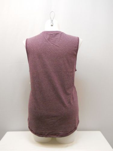 SIZE XL 16 18 Womens Athletic Muscle Top DANSKIN Plum Crew Neck Sleeveless Pullo