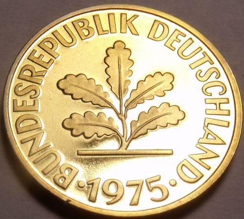 Gem Cameo Proof Germany 1975-D 5 Pfennig~Minted In Munich~43k Minted~Free Shi