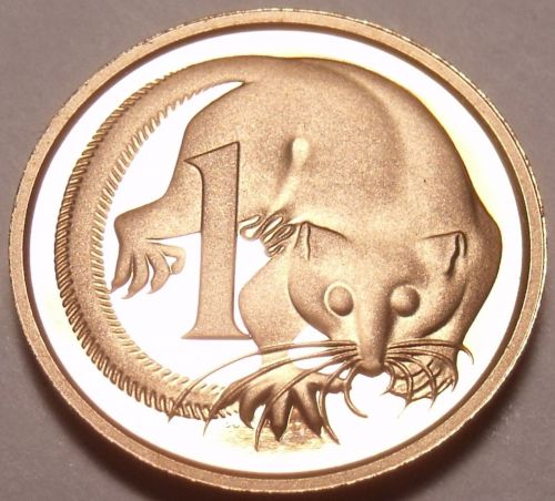 Cameo Proof Australia 1986 Cent~Feather Tailed Glider~67,000 Minted~Free Ship