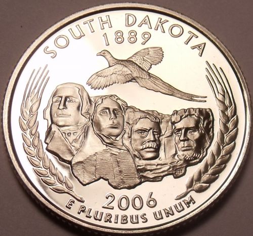 Gem Cameo Proof 2006-S South Dakota State Quarter~Free Shipping