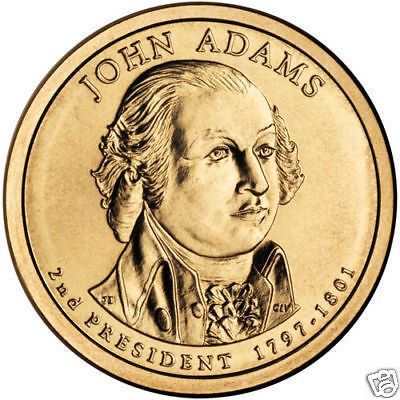 GEM BU JOHN ADAMS 2007-P PRESIDENTIAL DOLLAR~FREE SHIP~