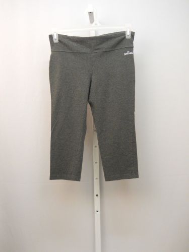 SIZE M Womens Athletic Yoga Capris SPALDING Grey Skinny Legs Low Rise 30X18