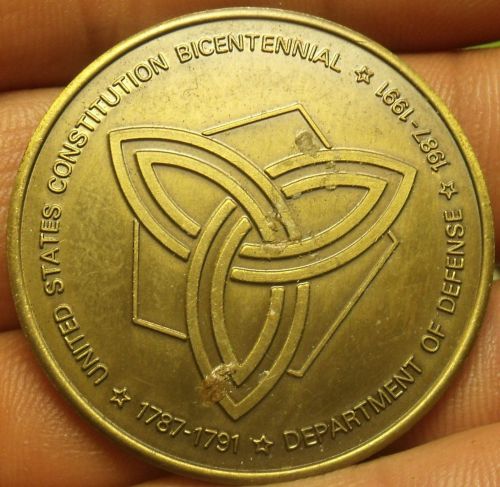 Departmant Of Defense Constitution Bicentennial Medallion~39.2mm~Free Shipping