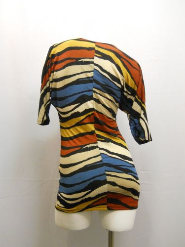 True Light Geometric Dolman Cold Shoulder Clubwear Sexy Party Dress Size S