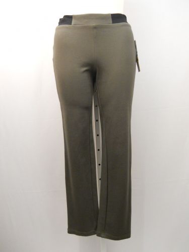 PLUS SIZE 0X Stretch Pants JM COLLECTION Urban Olive Slim Leg Comfort Waistband