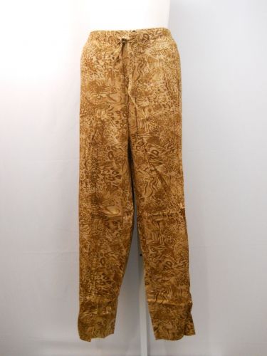 PLUS SIZE 4X Womens Casual Pants BOCA BAY Animal Print Wide Legs Inseam 30