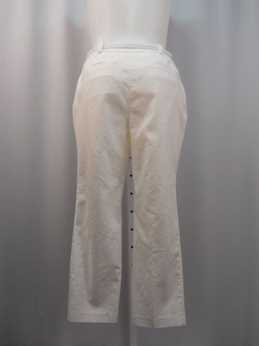 Charter Club White Curvy Belted Slim Leg Ankle Dress Pants Plus Size 14W-20W