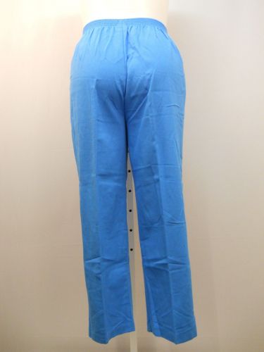 PETITES SIZE 18P Womens Casual Pants BOCA BAY Solid Blue Elastic Waist Inseam 27