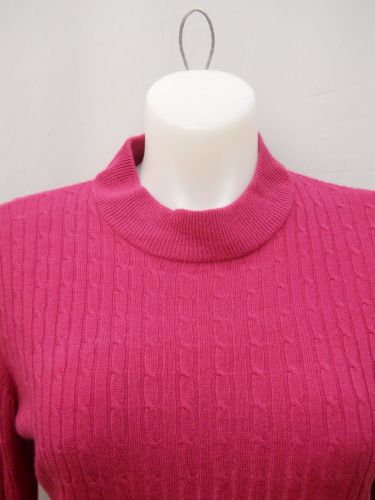 Women’s Crewneck Sweater SIZE 2XL KAREN SCOTT Solid Raspberry Long Sleeves Pullo