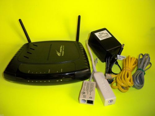 DUAL ANTENNA Westell VersaLink D90 327W DSL WiFi Wireless Modem Router ADSL2