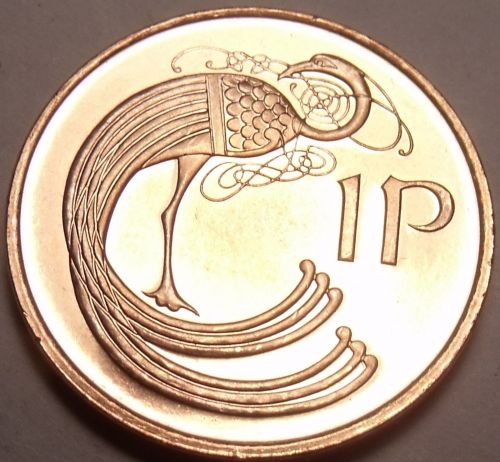 Gem Choice Unc Ireland 1998 Penny~Irish Harp~Free Shipping