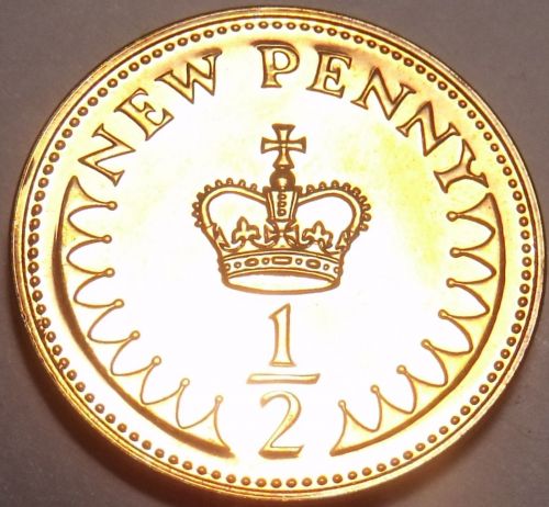 Great Britain Proof 1978 Half New Penny~We Have Great Britain Proofs~Free Ship