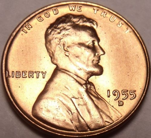 United States 1955-D Unc Lincoln Wheat Cent~Free Shipping